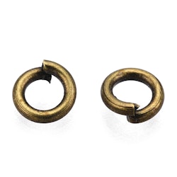 Bindringar, 4x0,8 mm, Antique Bronze, Mässing, 50 st