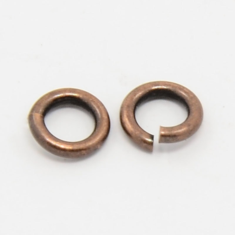Bindringar, 4x0,8 mm, Red Copper, Mässing, 50 st