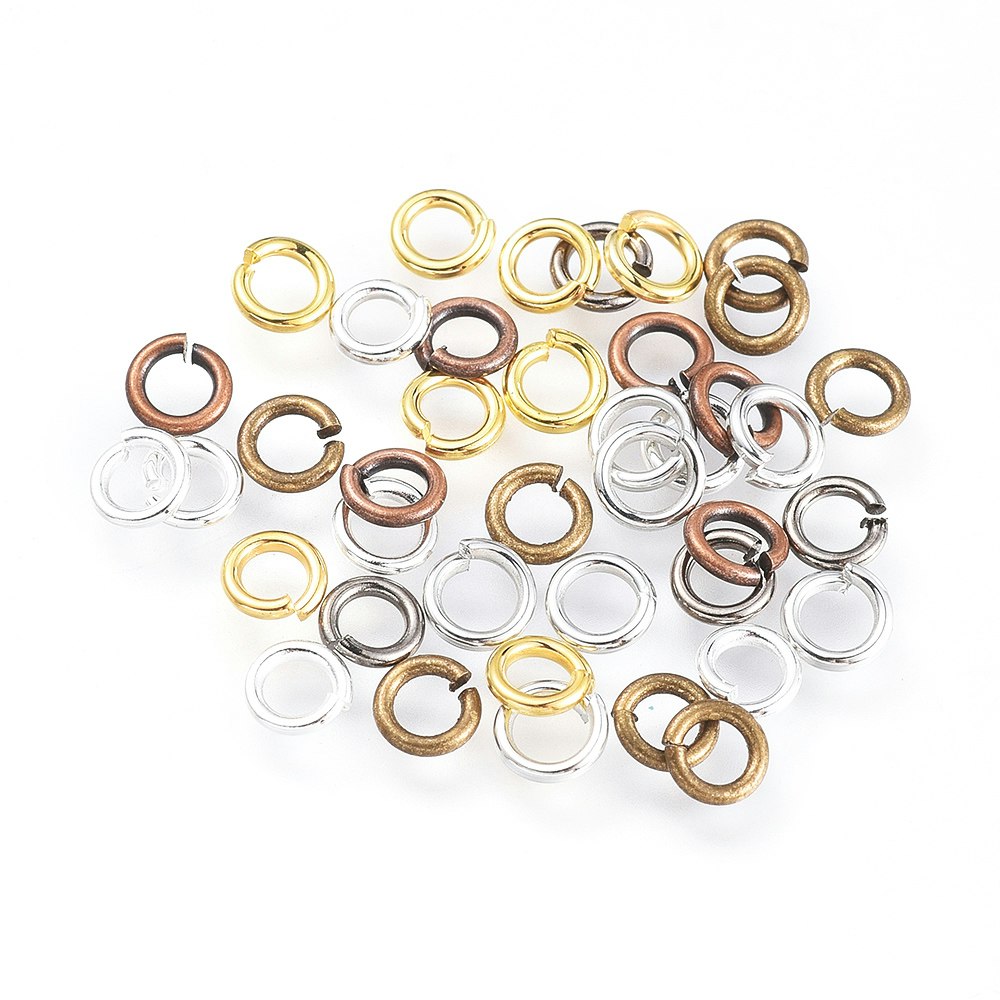 Bindringar, 4x0,8 mm, Mixade, Mässing, 50 st