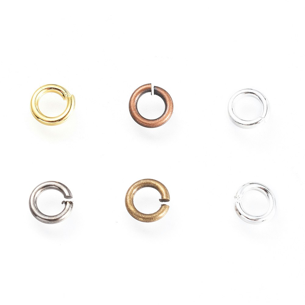 Bindringar, 4x0,8 mm, Mixade, Mässing, 50 st