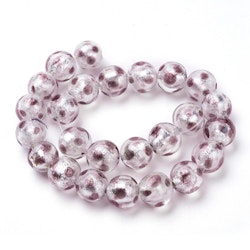 Lampwork, Glaspärlor, 12mm, 1st, Rosy Brown