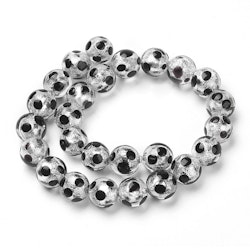 Lampwork, Glaspärlor, 12mm, 1st, Black
