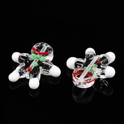 Lampwork, Glaspärlor, Pepparkaka, 1st, Clear