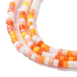 Lampwork, Glaspärlor, Tjeckiska, 224st, Orange