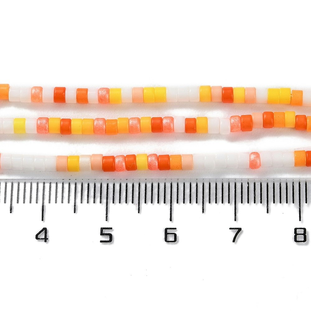 Lampwork, Glaspärlor, Tjeckiska, 224st, Orange