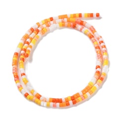 Lampwork, Glaspärlor, Tjeckiska, 224st, Orange