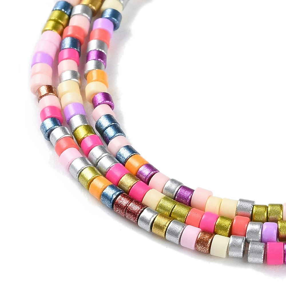 Lampwork, Glaspärlor, Tjeckiska, 224st, Colorful