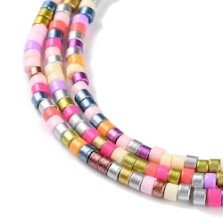 Lampwork, Glaspärlor, Tjeckiska, 224st, Colorful