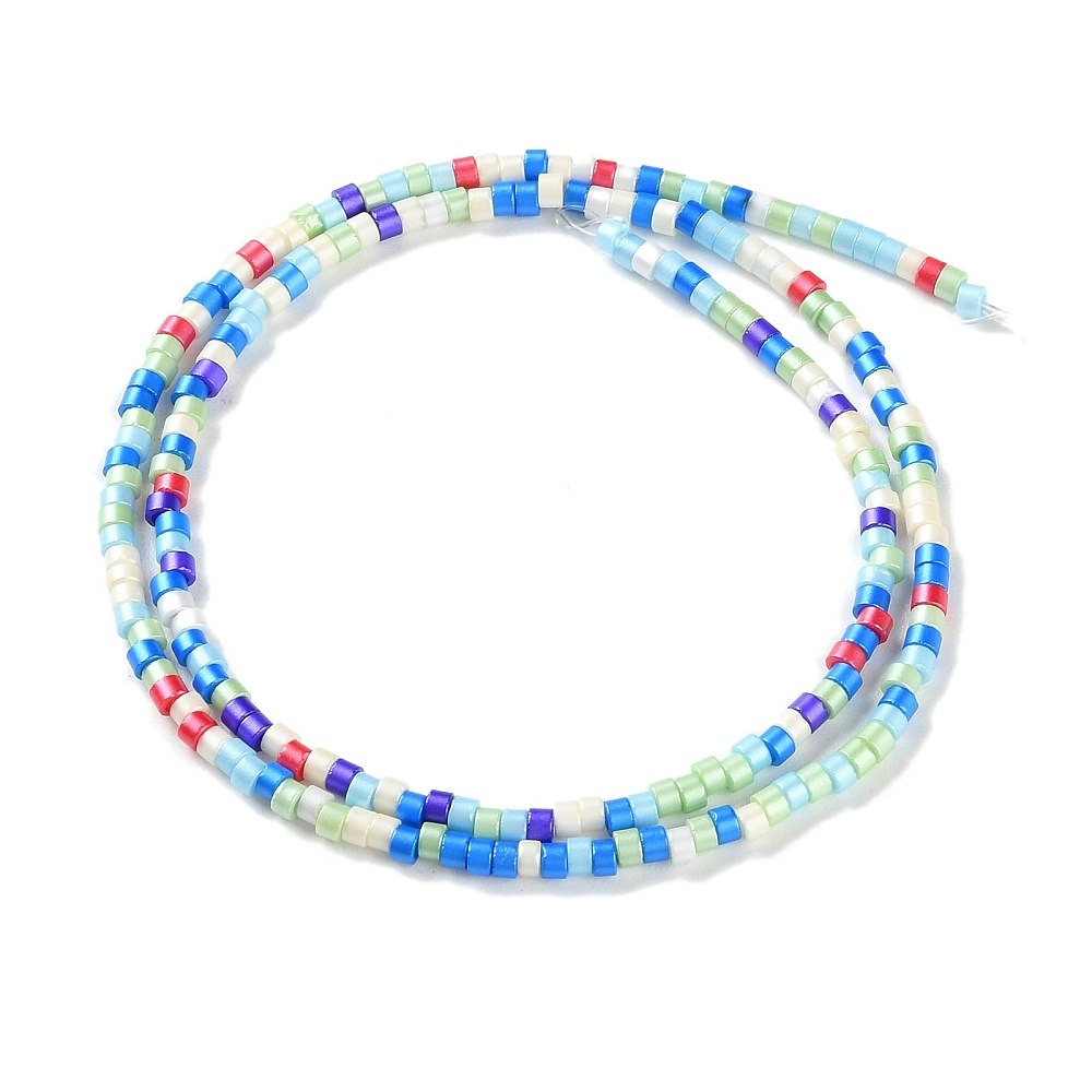 Lampwork, Glaspärlor, Tjeckiska, 224st, Light Blue