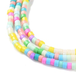 Lampwork, Glaspärlor, Tjeckiska, 224st, Colorful