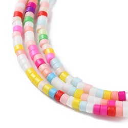 Lampwork, Glaspärlor, Tjeckiska, 224st, Colorful