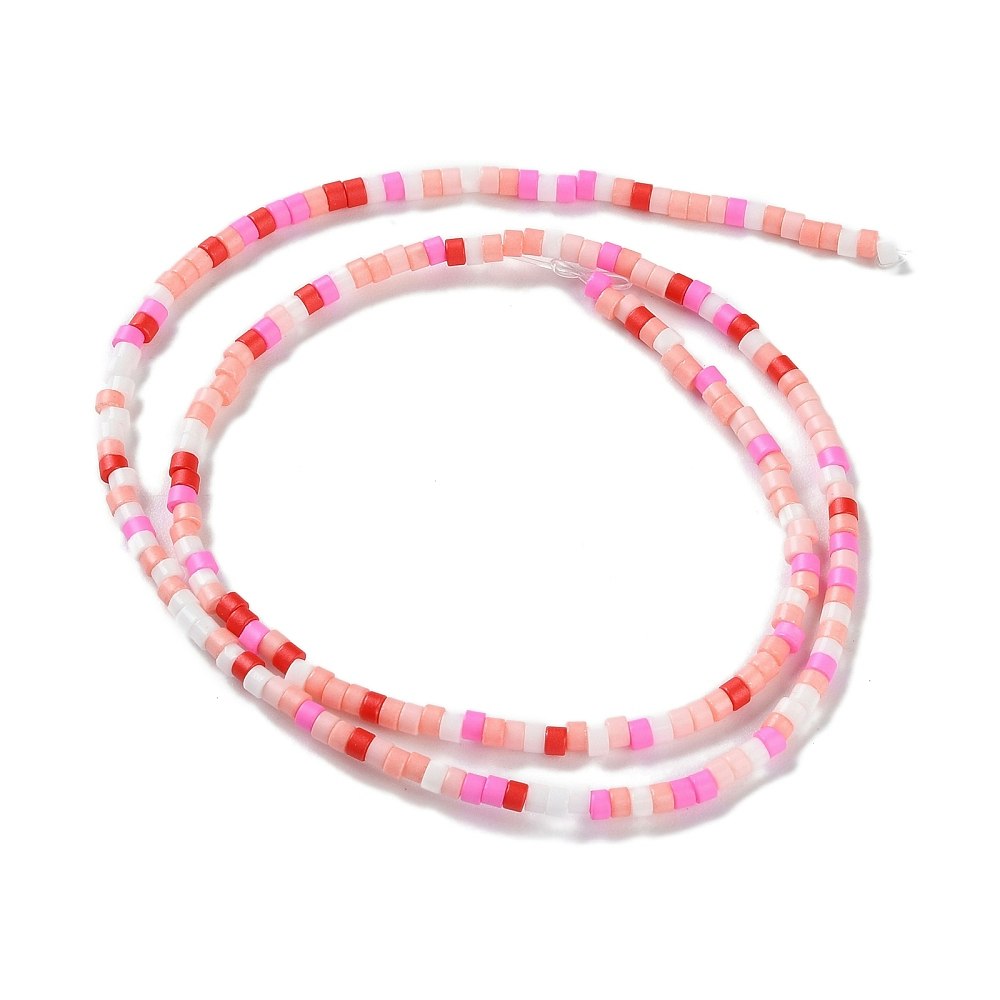 Lampwork, Glaspärlor, Tjeckiska, 224st, Pink