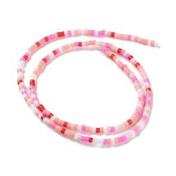 Lampwork, Glaspärlor, Tjeckiska, 224st, Pink