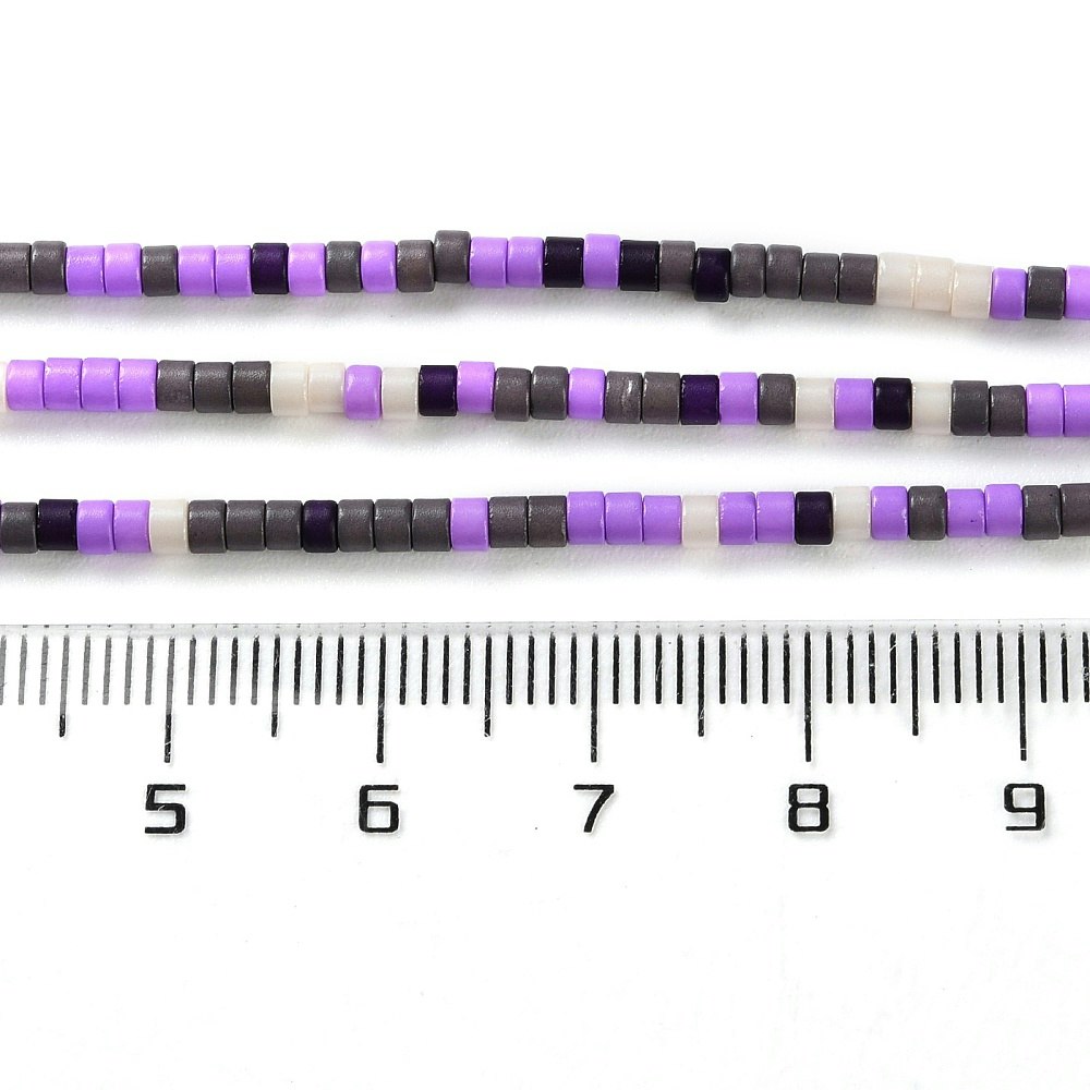 Lampwork, Glaspärlor, Tjeckiska, 224st, Purple