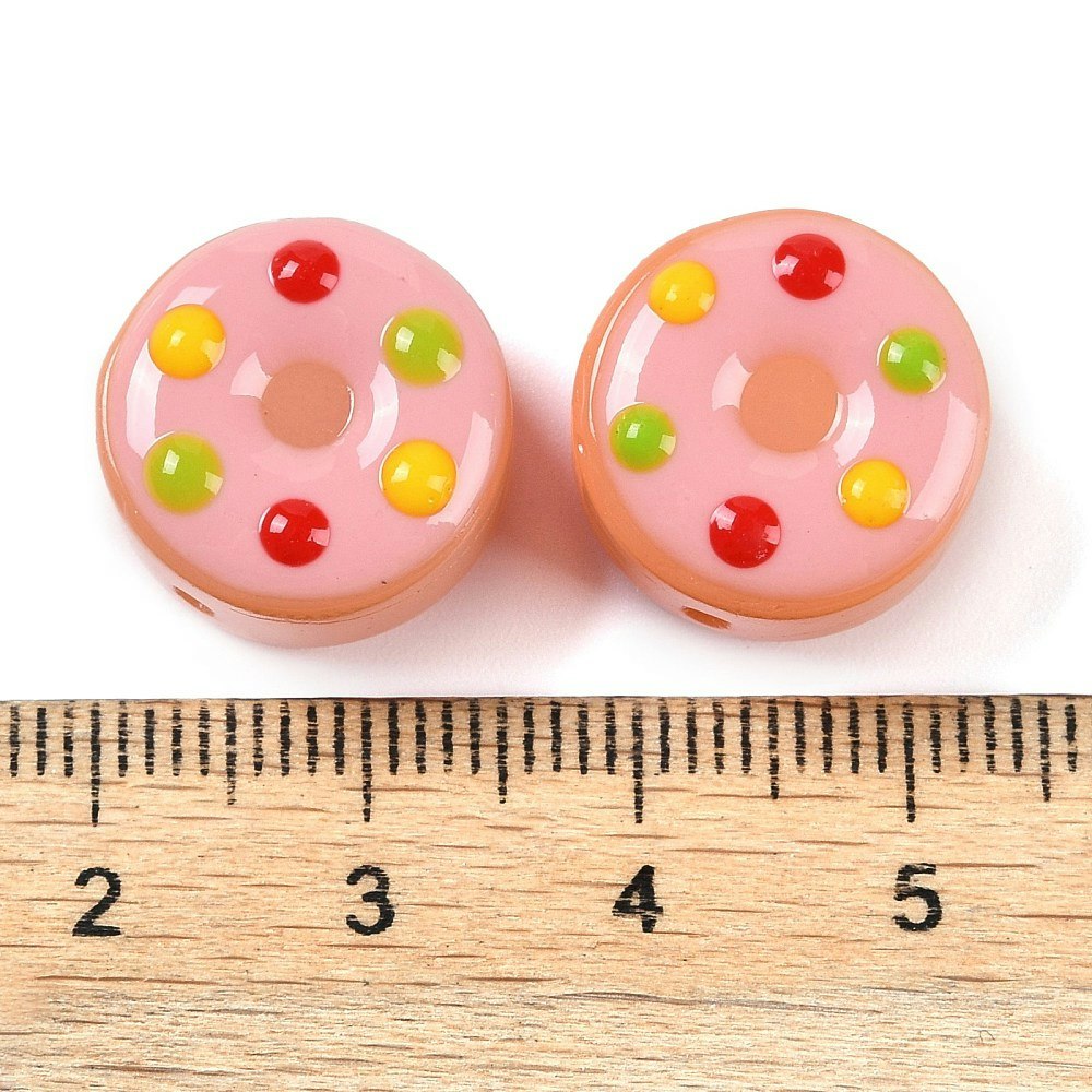 Lampwork, Glaspärlor, Munk, 1st, Coral