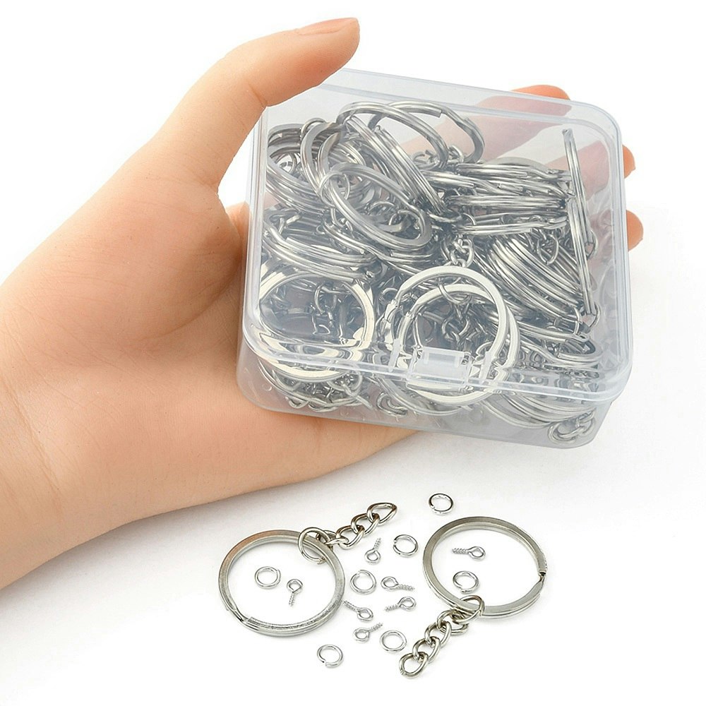 Nyckelrings kit, 50mm, 150 delar