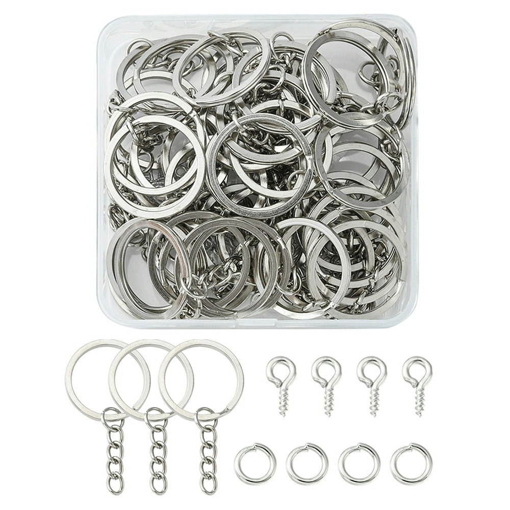 Nyckelrings kit, 50mm, 150 delar