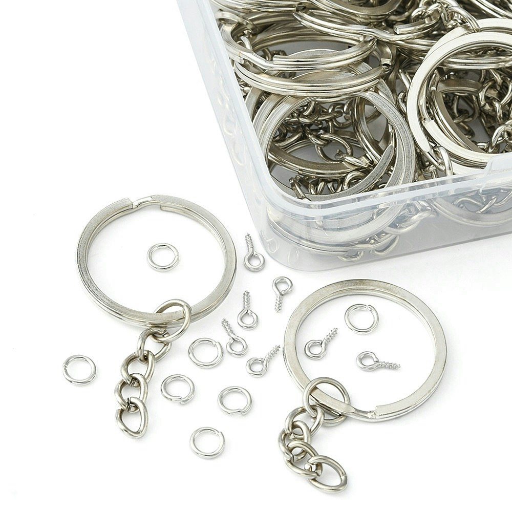 Nyckelrings kit, 50mm, 150 delar