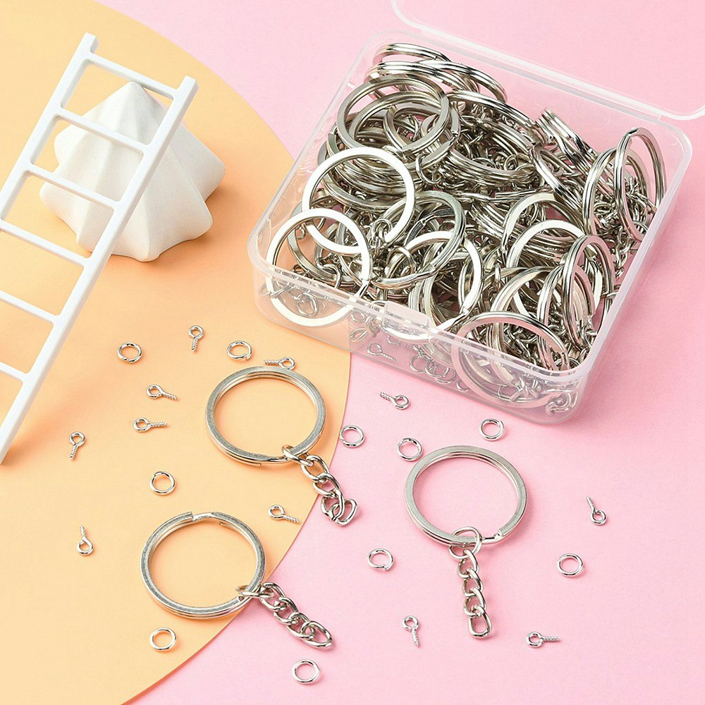 Nyckelrings kit, 50mm, 150 delar