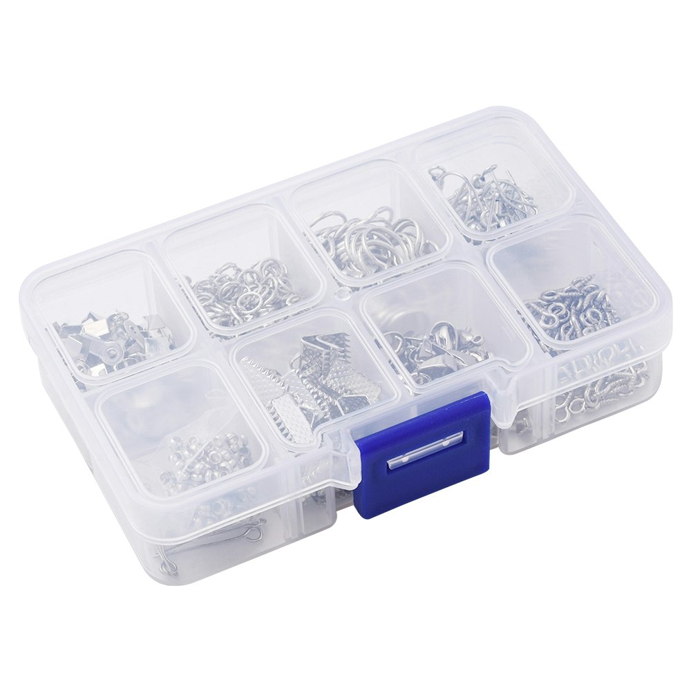 Smyckesdels-kit, 10 olika delar ,Platina