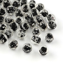 Lampwork, Glaspärlor, Lyser i mörker, Black