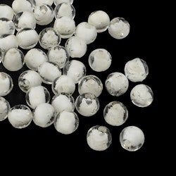 Lampwork, Glaspärlor, Lyser i mörker, White