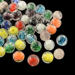 Lampwork, Glaspärlor, Lyser i mörker, Mixed Color