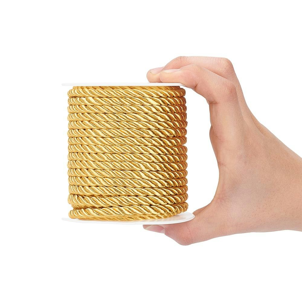 Polyestertråd, Gold, 5mm, 18m