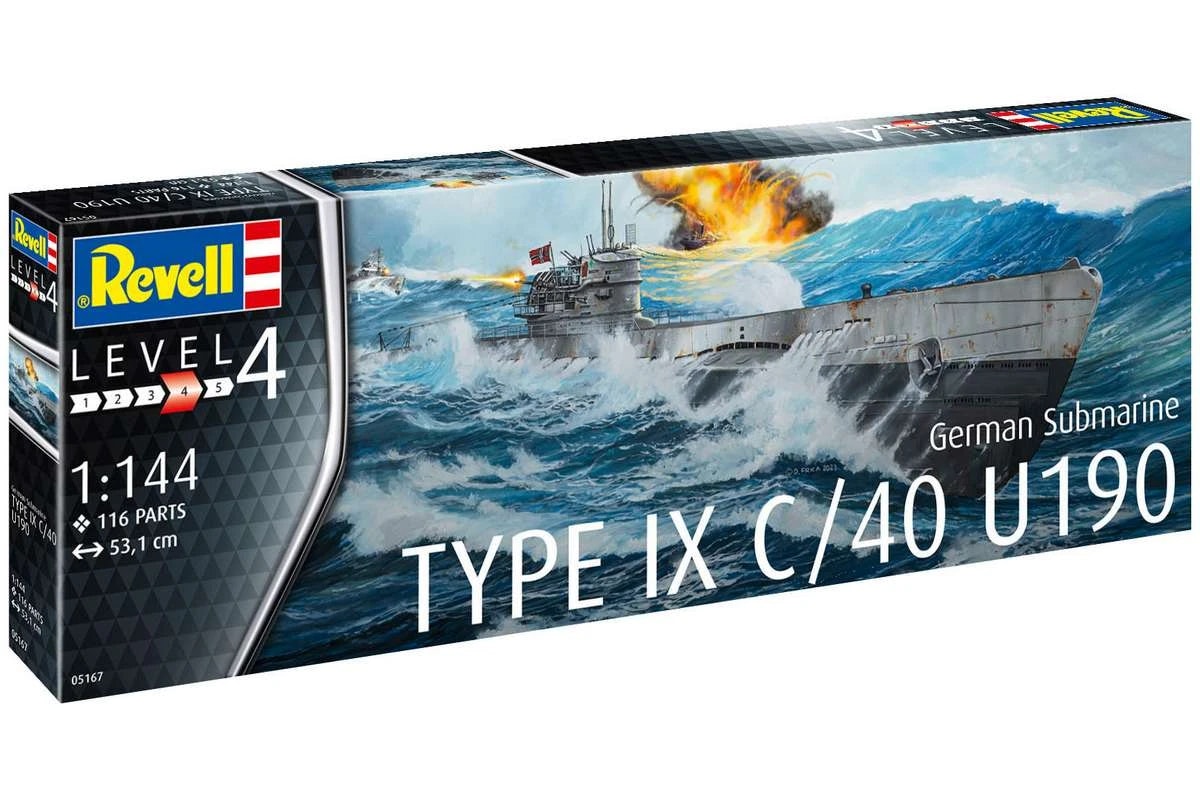 REVELL German Submarine Type IX C/40 (U190) 1:144