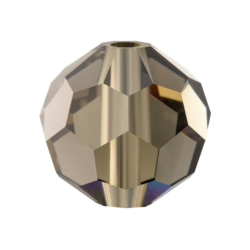 Preciosa® Runda facetterade 4mm, 24 st, Black Diamond