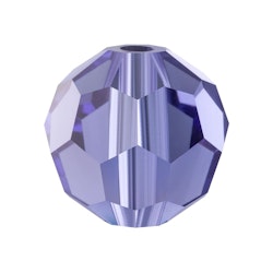 Preciosa® Runda facetterade 4mm, 24 st, Tanzanite