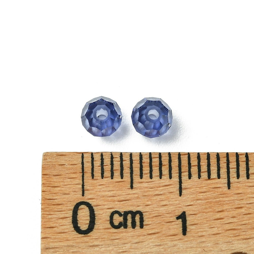 Preciosa® Runda facetterade 4mm, 24 st, Tanzanite