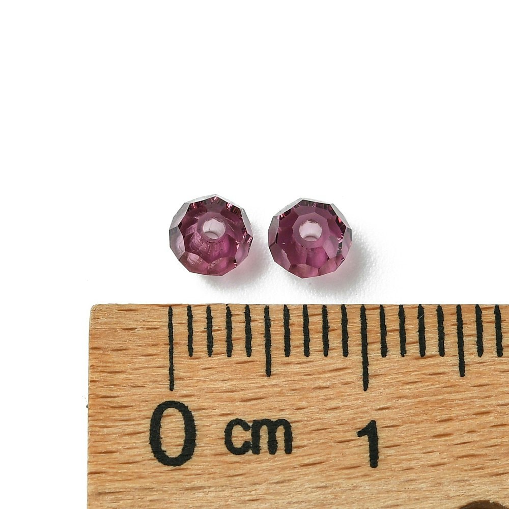 Preciosa® Runda facetterade 4mm, 24 st, Amethyst