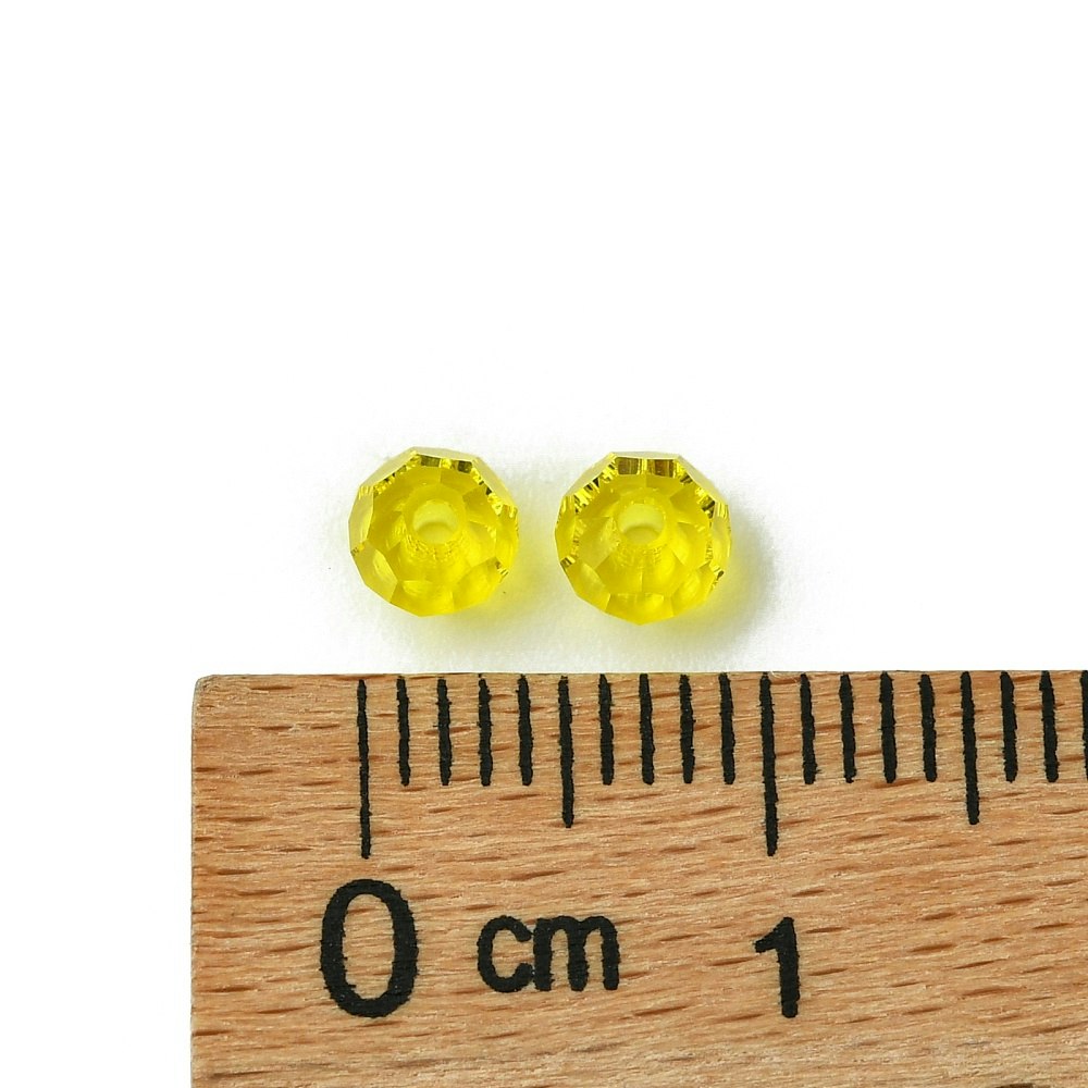 Preciosa® Runda facetterade 4mm, 24 st, Citrine