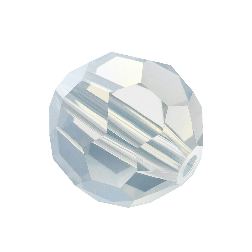 Preciosa® Runda facetterade 4mm, 24 st, White Opal