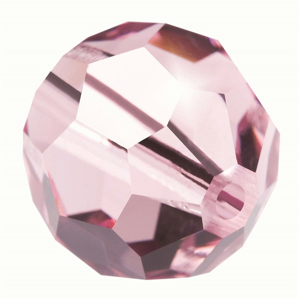 Preciosa® Runda facetterade 4mm, 24 st, Light Amethyst