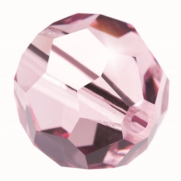 Preciosa® Runda facetterade 4mm, 24 st, Light Amethyst