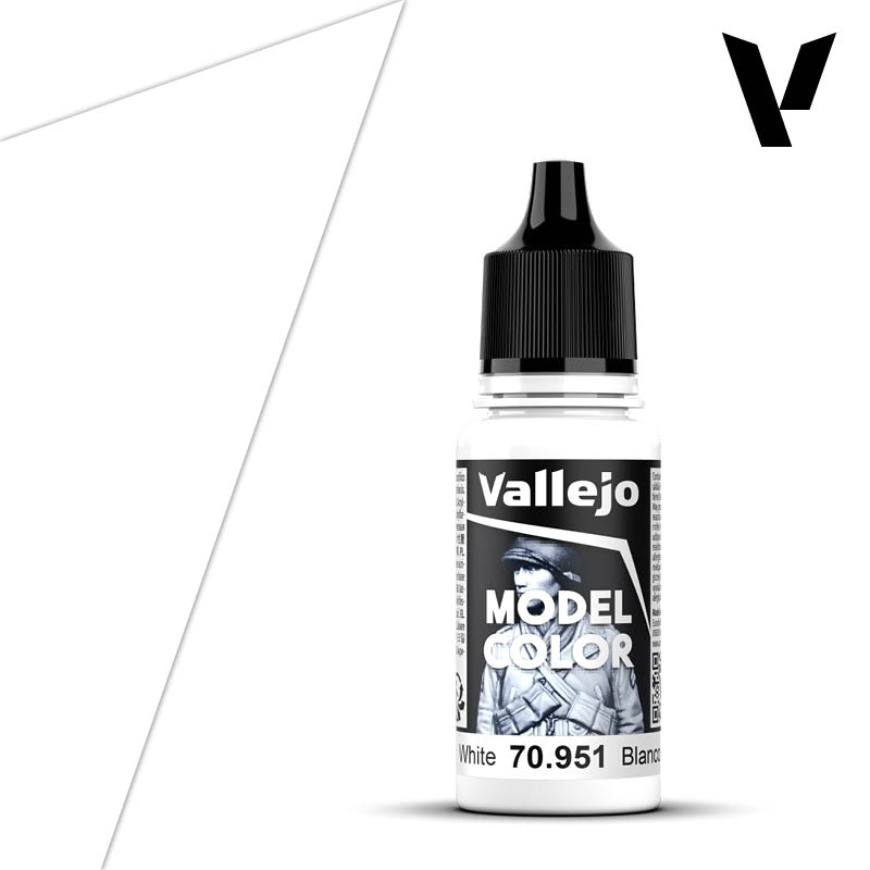 Vallejo White mat, 18mm, No 1