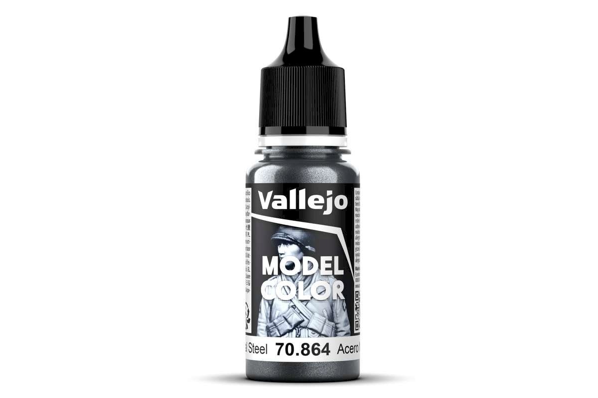 Vallejo Natural Steel (metallic), 18mm, No 197