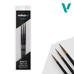 Vallejo, Pro Modeler, Design Set Natural Hair, 0, 1, 2
