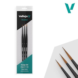 Vallejo, Detail, Design Set synthetic Hair, 0, 1, 2