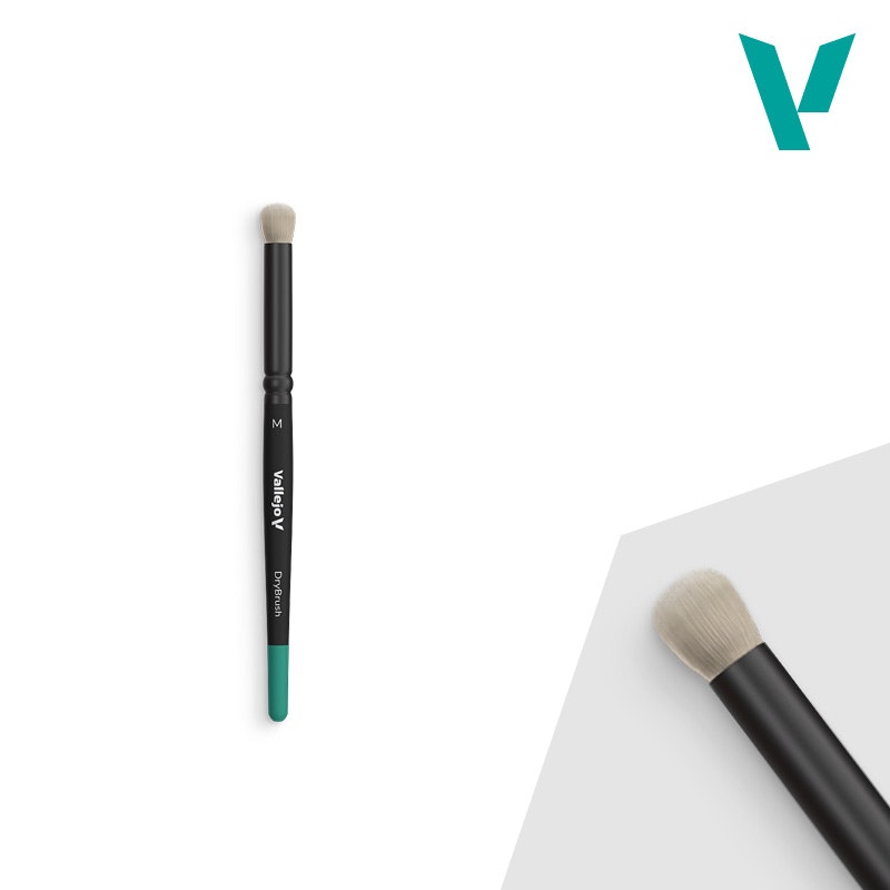 Vallejo, Dry Brush, Natural Hair Round, Medium