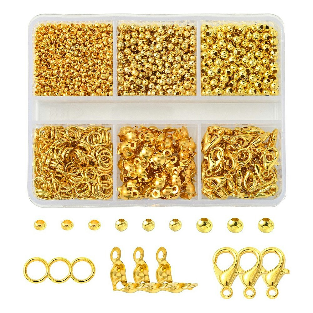 Smyckesdels-kit, 6 olika delar, Guld
