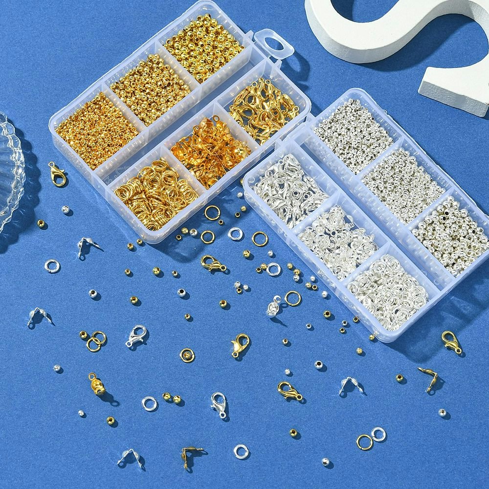 Smyckesdels-kit, 6 olika delar, Guld