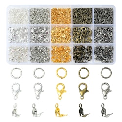 Smyckesdels-kit, 5 olika färger