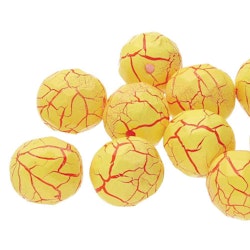 Tjeckiska Firepolish, 4mm, Yellow/Red