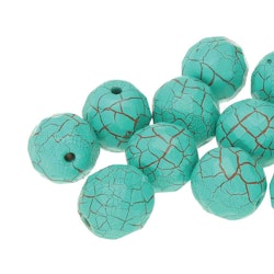 Tjeckiska Firepolish, 4mm, Turbo Green/Brown