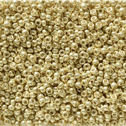 MIYUKI, Japanese Seed Beads, Round, 11/0, Duracoat Galv Yellow