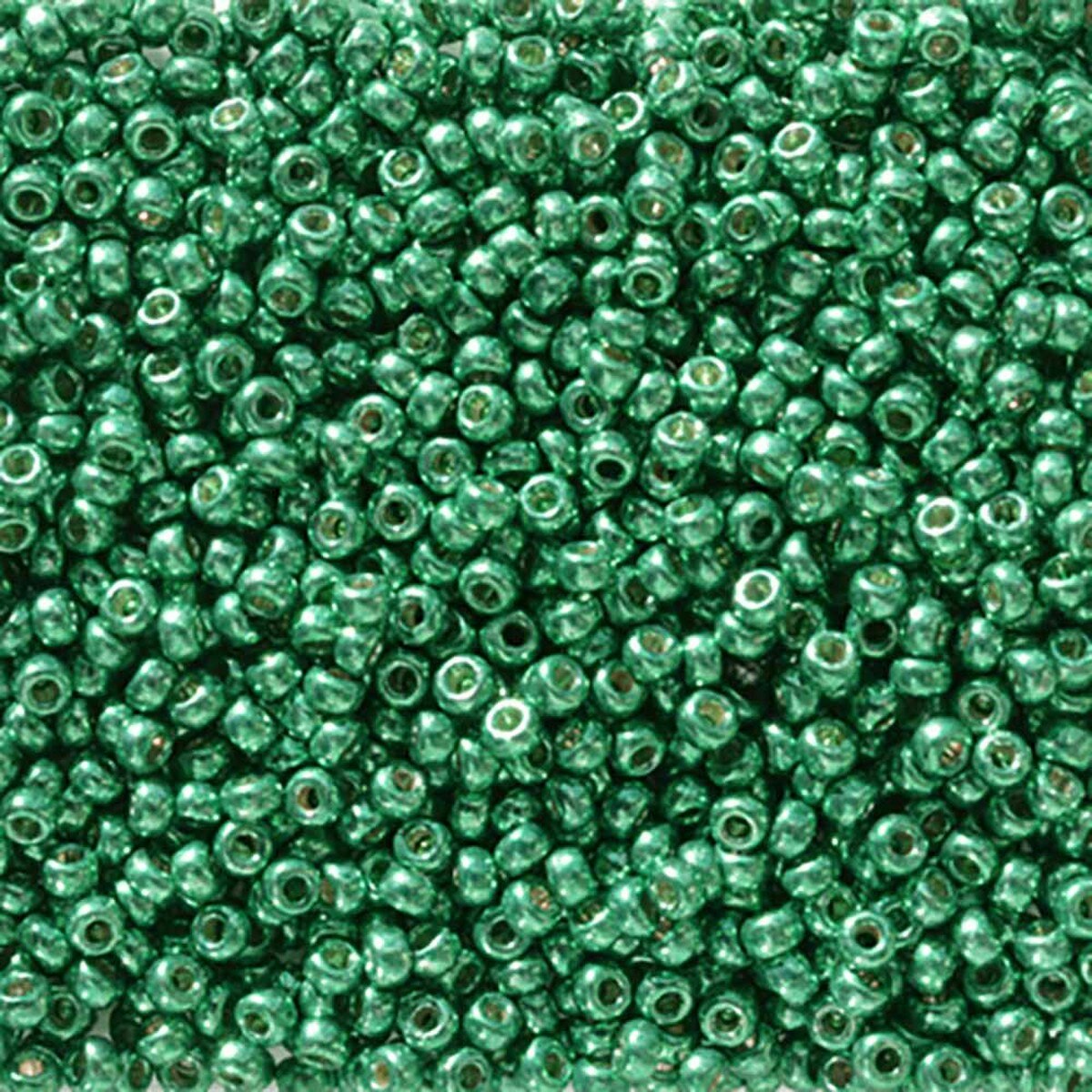 MIYUKI, Japanese Seed Beads, Round, 11/0, Duracoat Galv Dark Aqua Green
