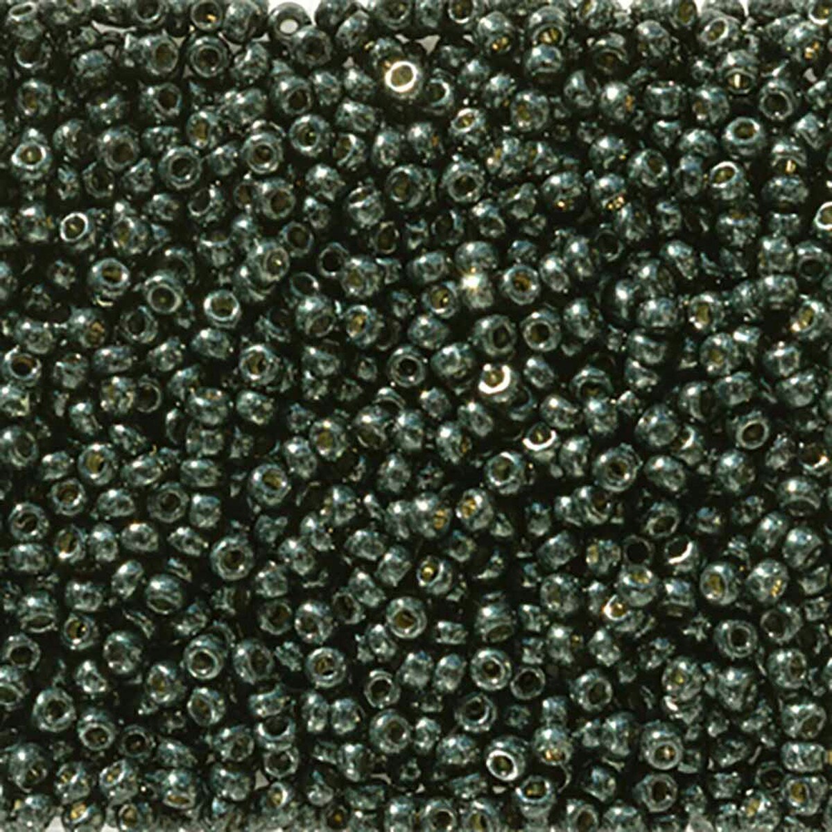 MIYUKI, Japanese Seed Beads, Round, 11/0, Duracoat Galv Black Moss